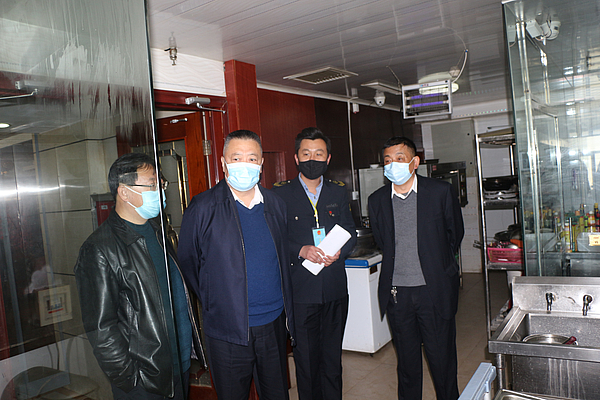 检查代表驻地餐饮、住宿、防疫安全